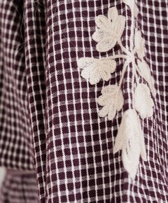 Meisjes blouse lange mouw bordeaux