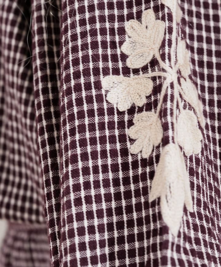 Meisjes blouse lange mouw bordeaux