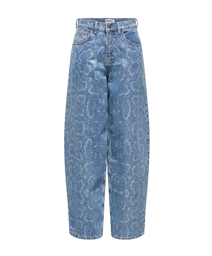 ONLTAYLOR SNAKE HW BARREL dames jeans blauw