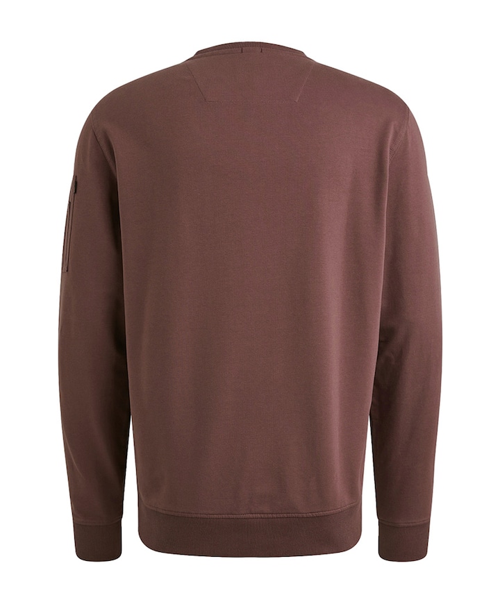 Heren longsleeve bruin