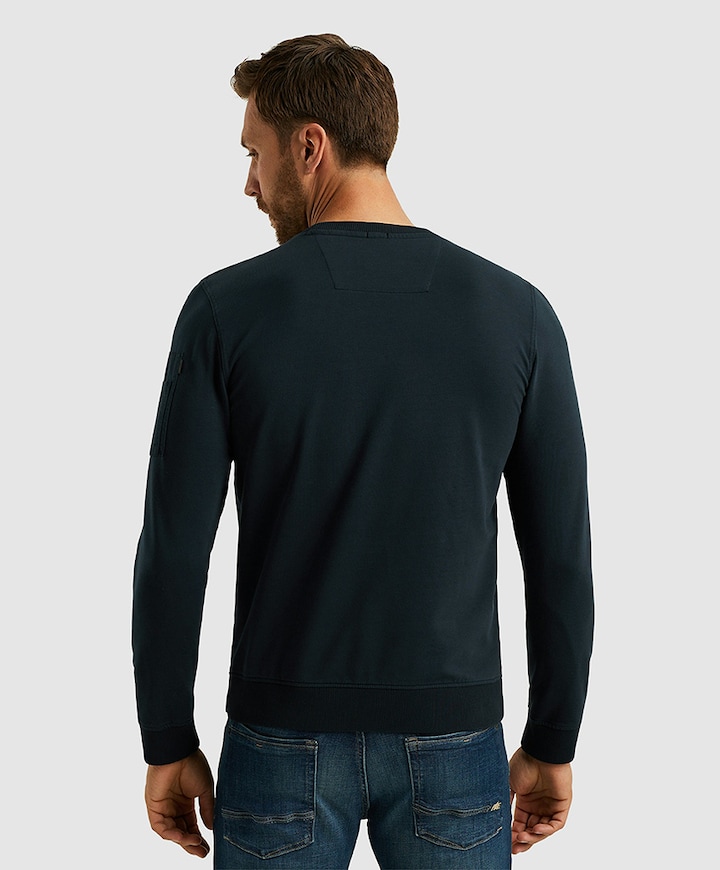 Heren sweater blauw