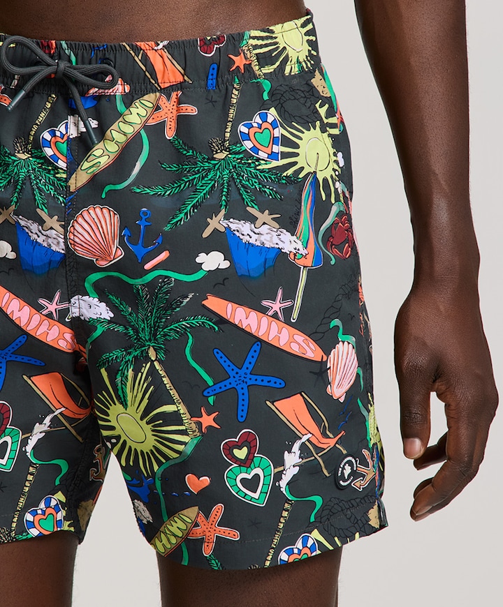 Heren zwemshort zwart