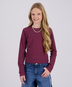 Meisjes longsleeve bordeaux