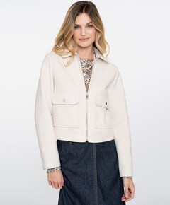 Dames jas ecru