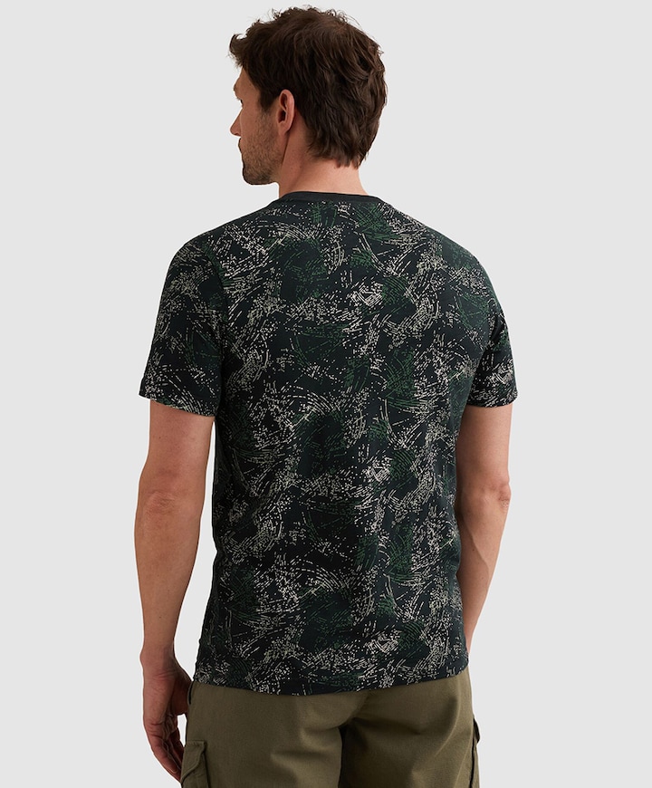 Heren T-shirt blauw