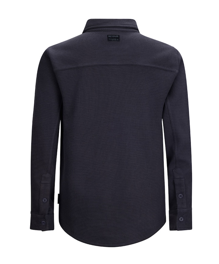 Jongens overhemd lange mouw paars