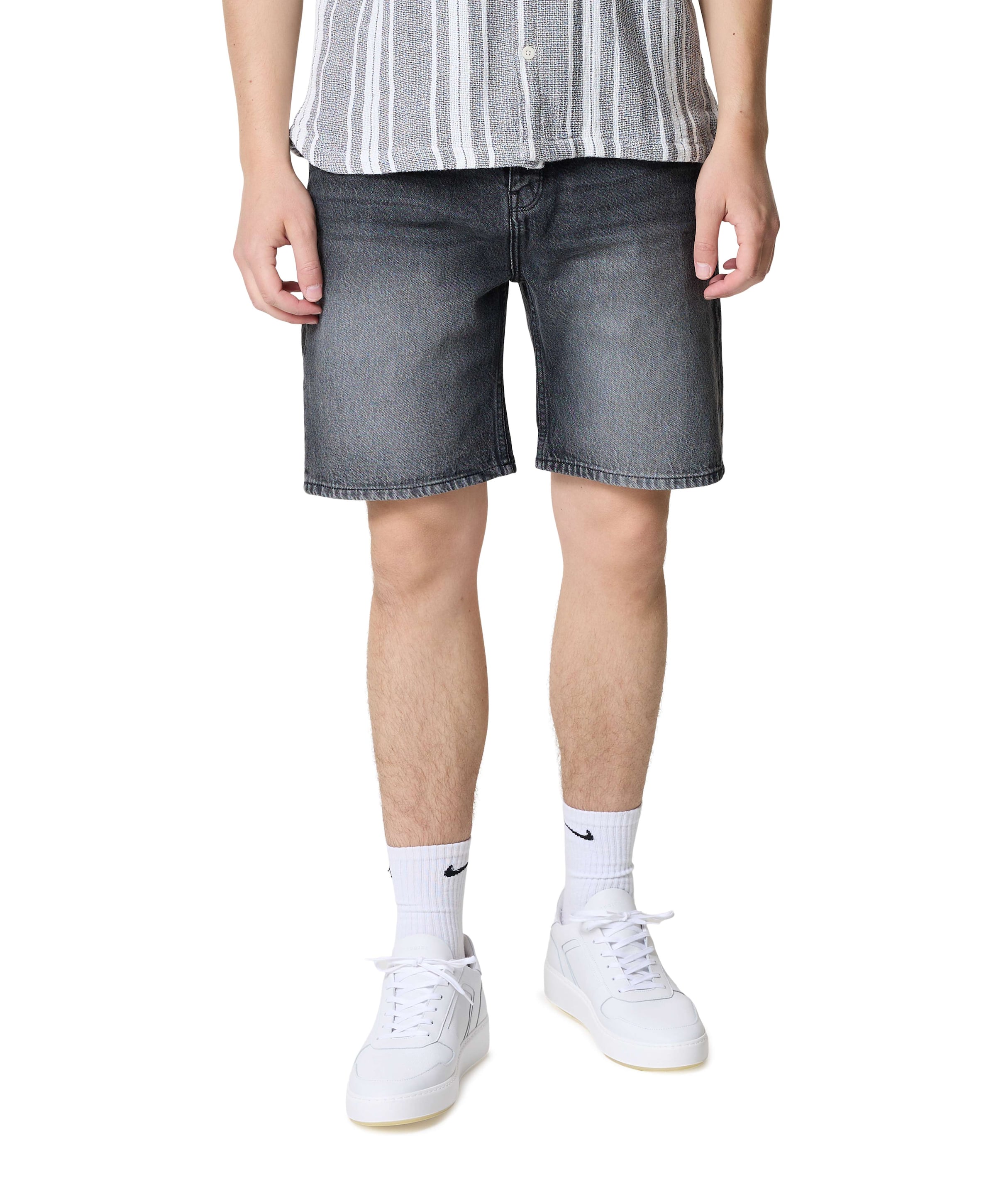 The Owen Regular Fit Shorts heren korte broek grijs