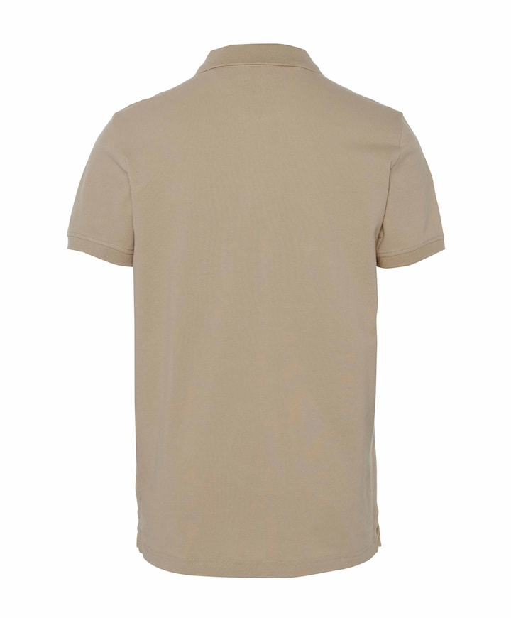 Heren polo beige