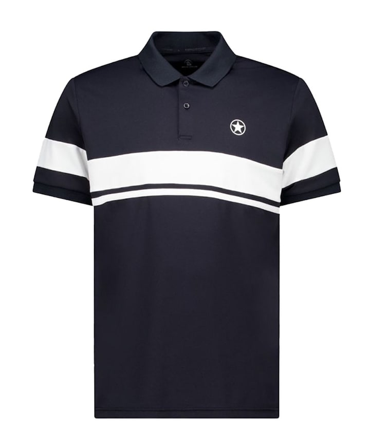 Heren polo blauw