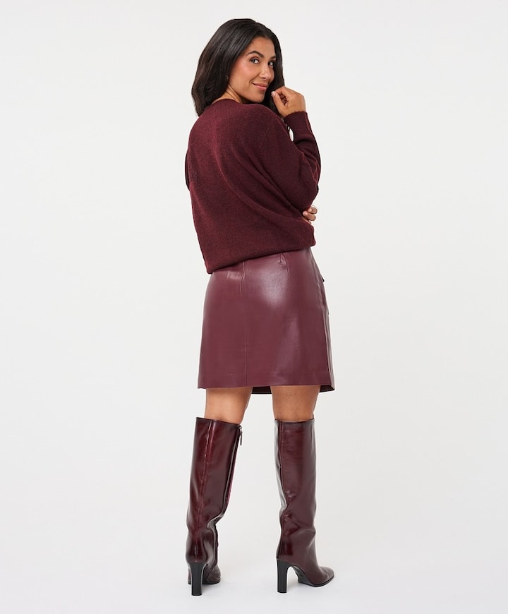 Dames rok bordeaux