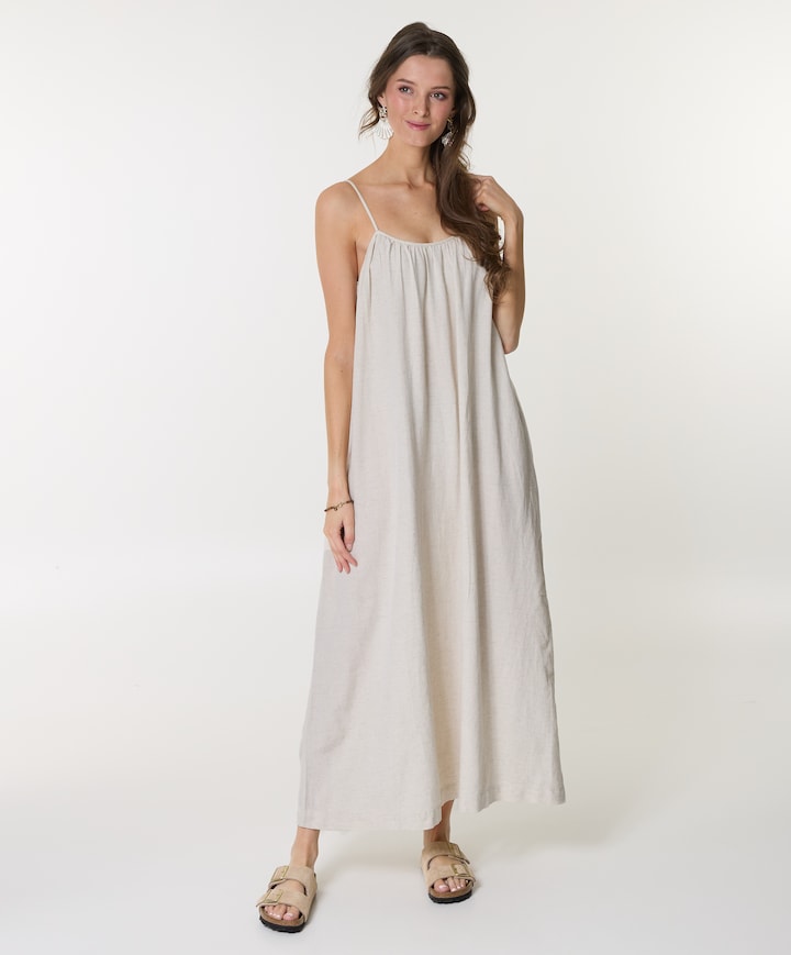 Dames jurk beige