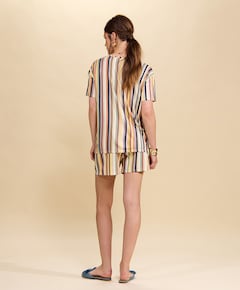 Dames pyjamatop multicolor