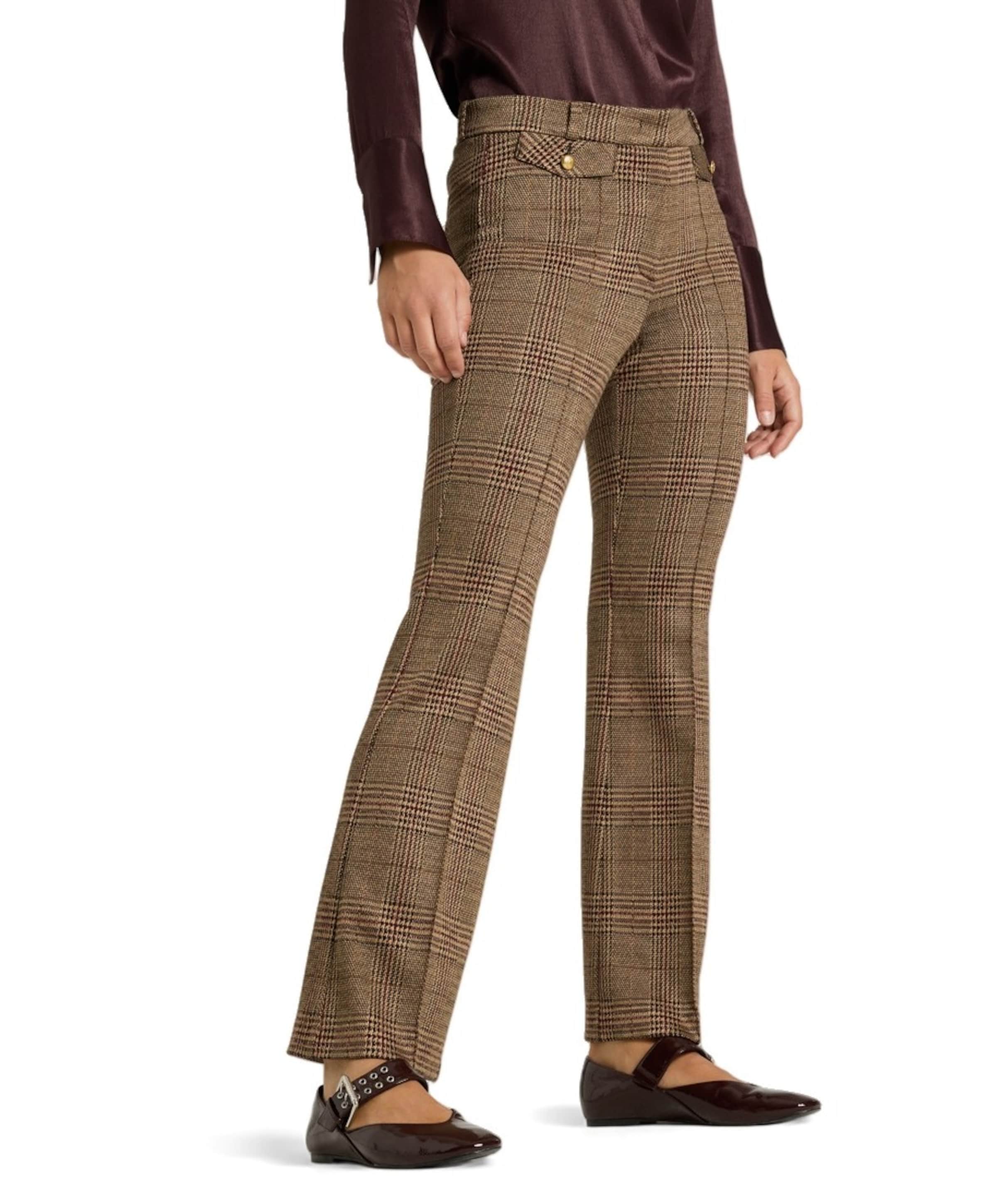 Fleur cropped dames broek bruin
