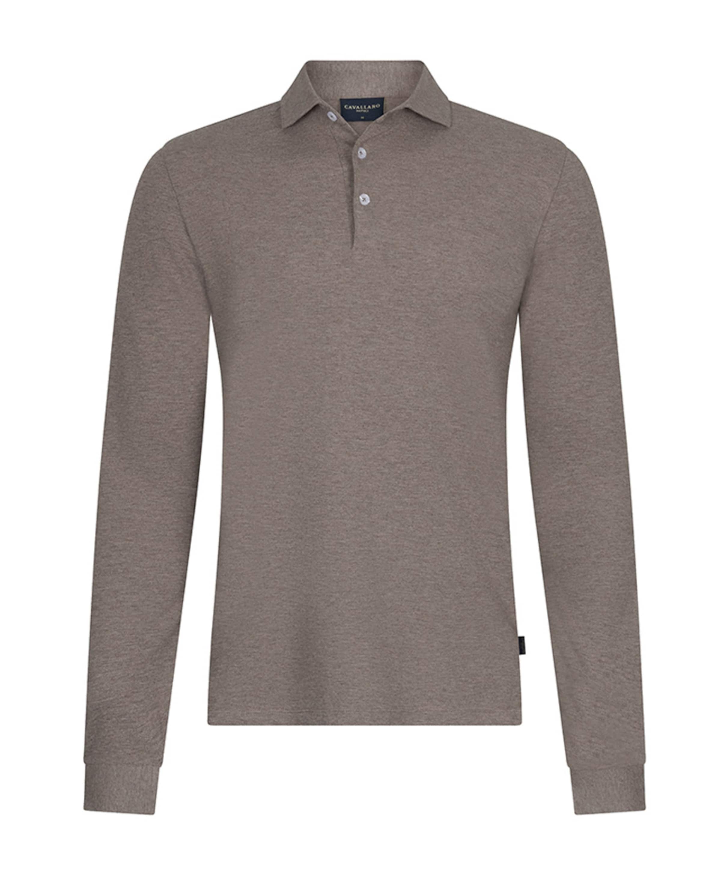 Heren polo beige