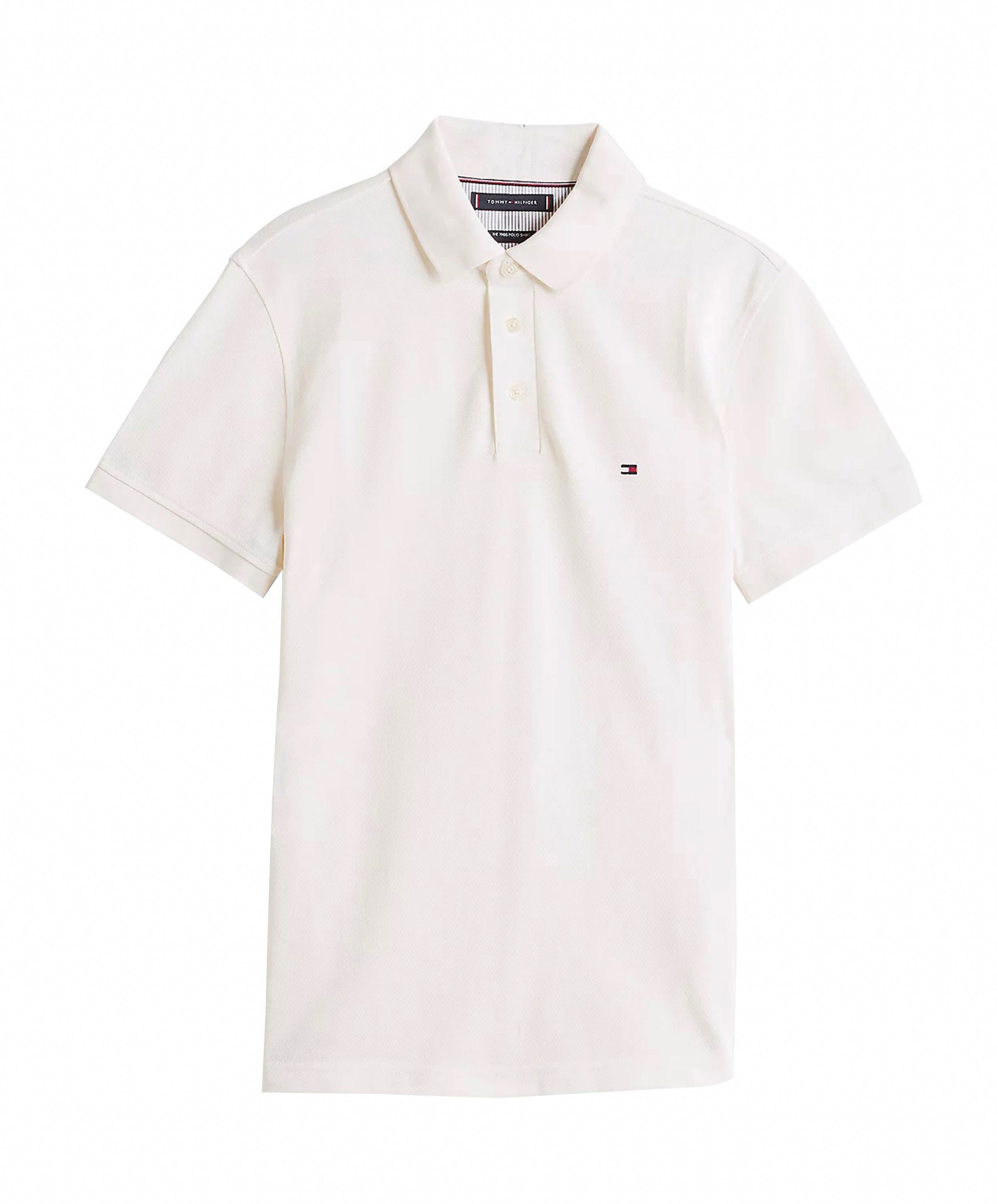 Heren polo ecru