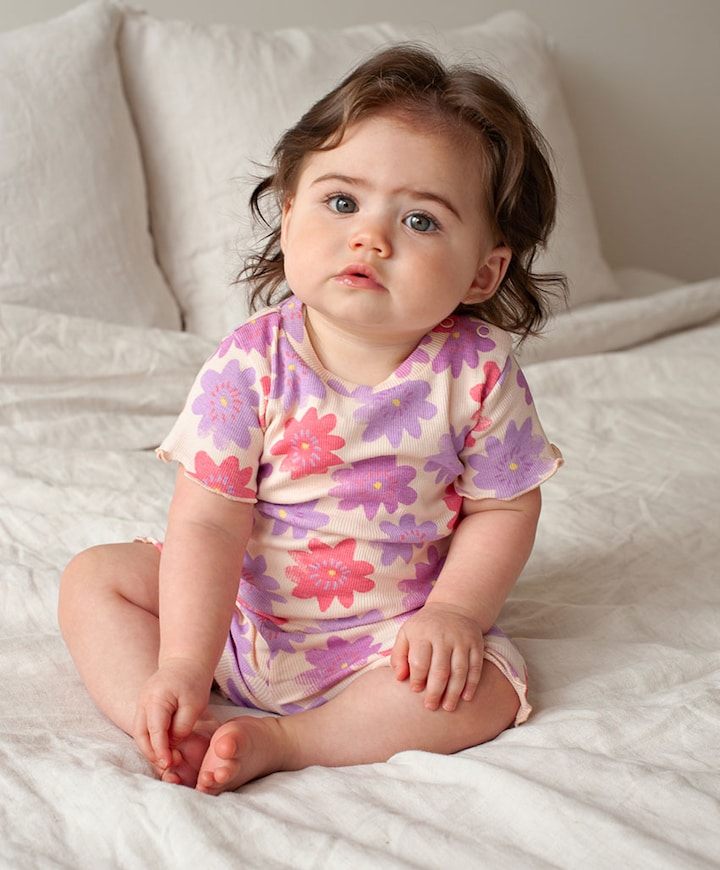 Meisjes pyjamaset paars