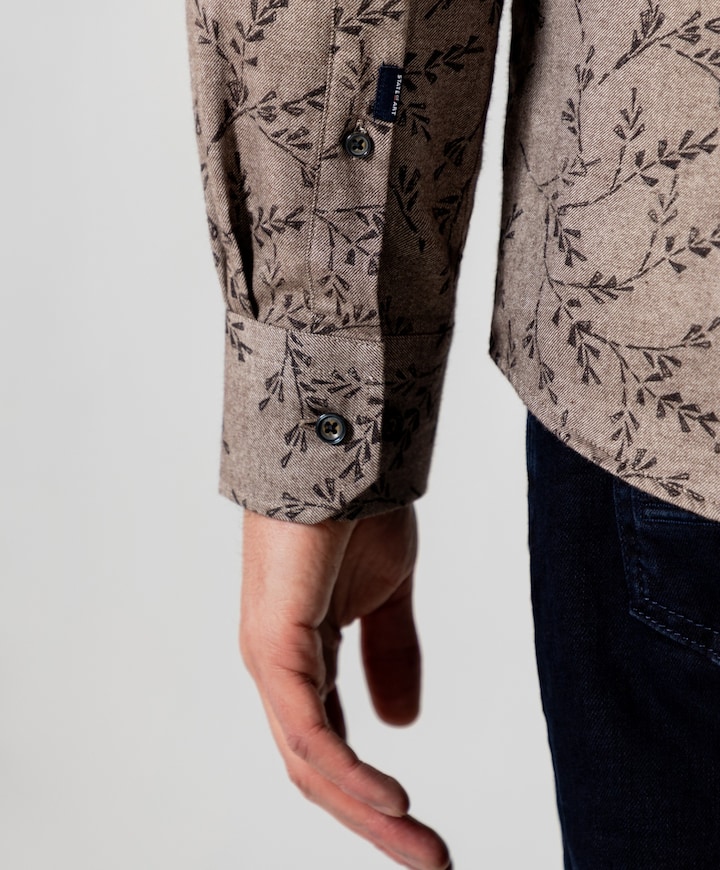Heren overshirt bruin