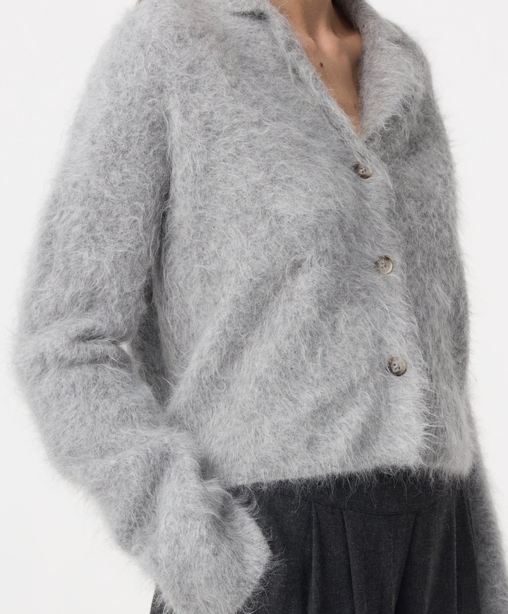 Dames vest grijs