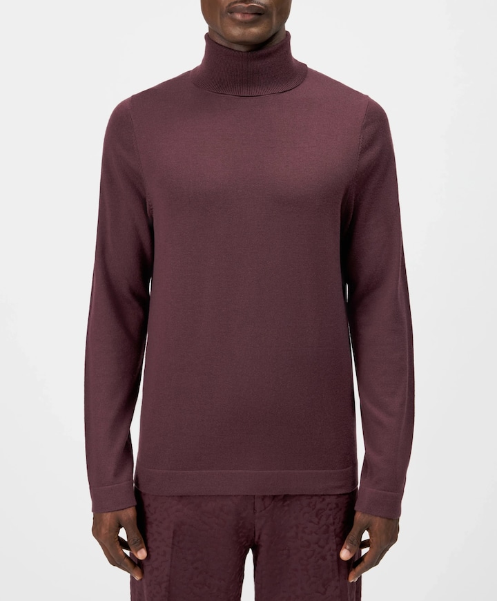 Heren coltrui bordeaux