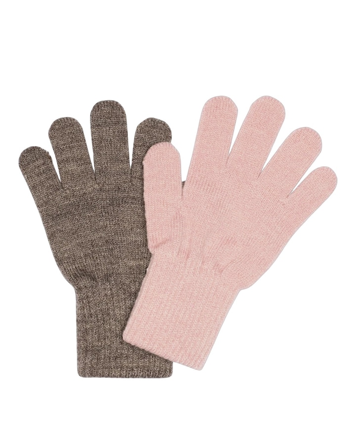 Uniseks handschoenen 2-pack  bruin