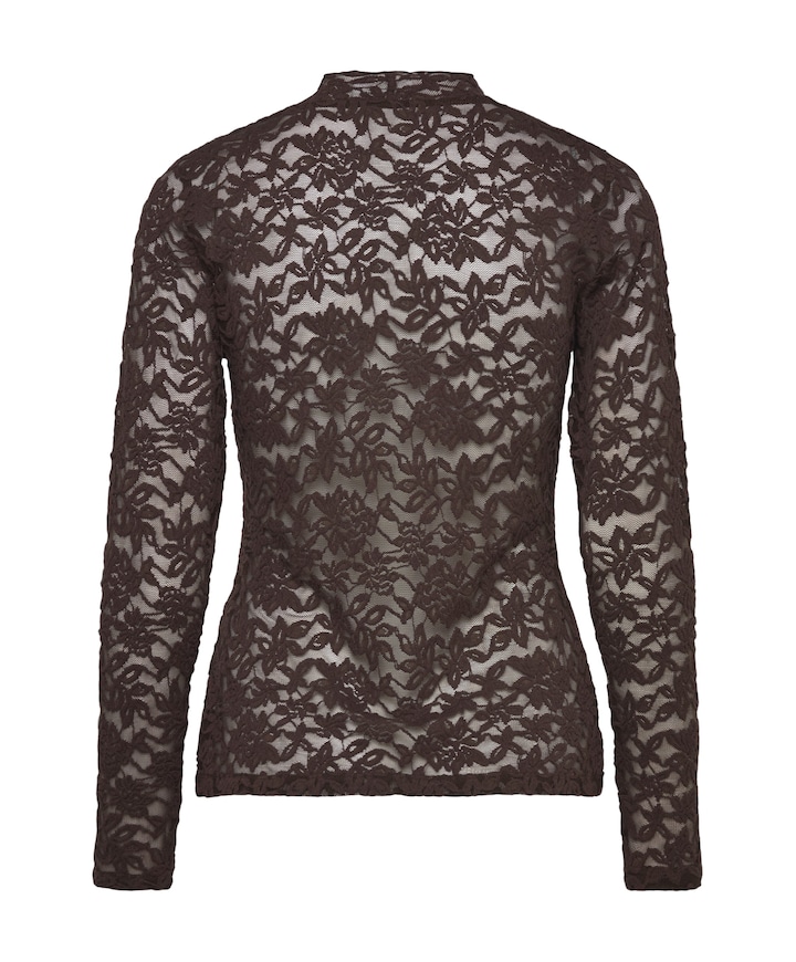 Dames longsleeve bruin