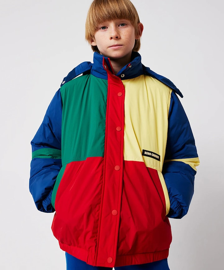 Jongens jas multicolor