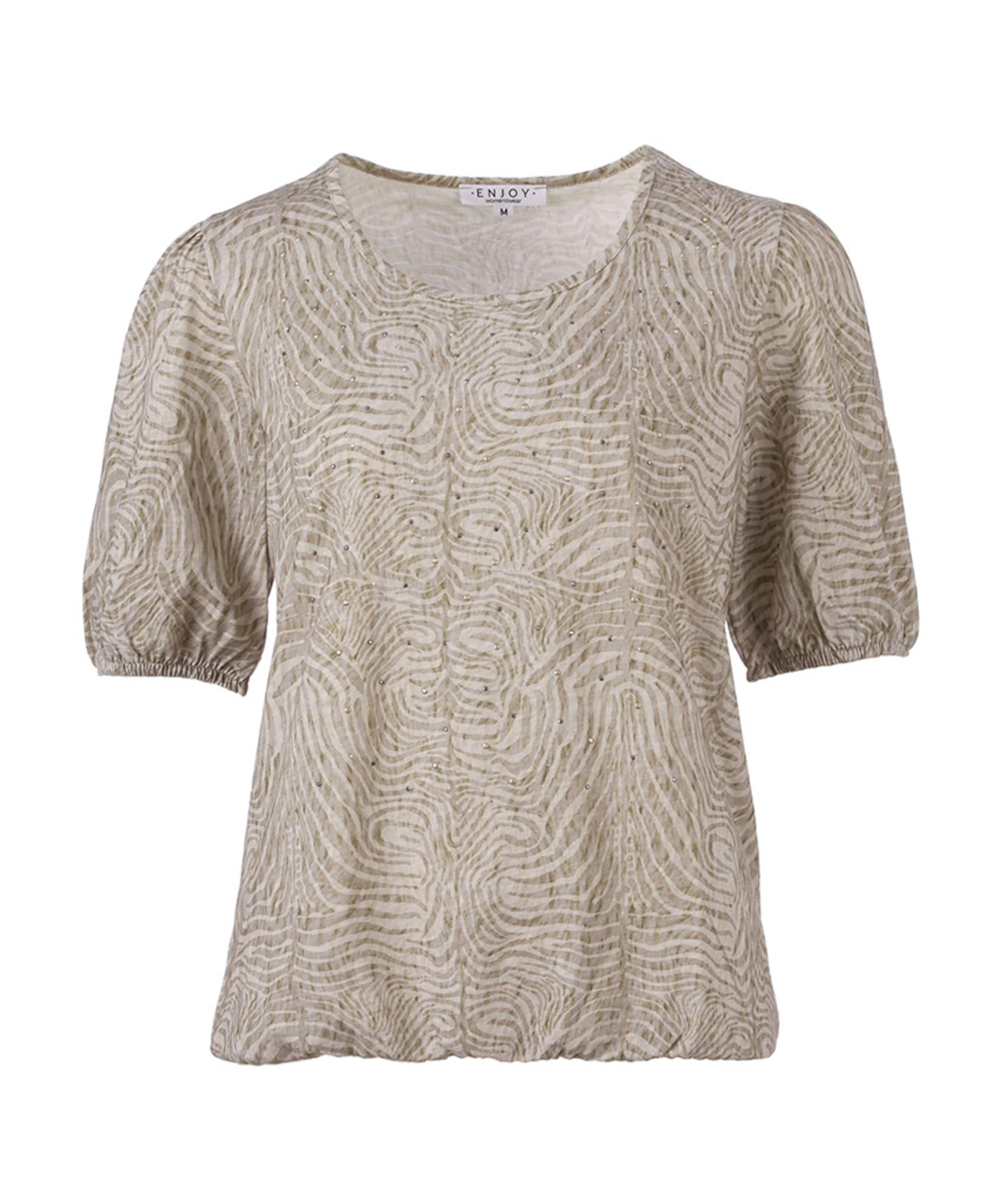 Dames t-shirt beige