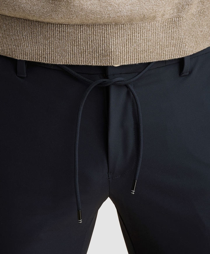V12 CHINO TECH STRETCH heren broek blauw
