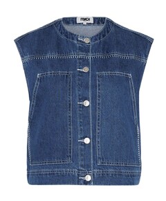Dames gilet blauw