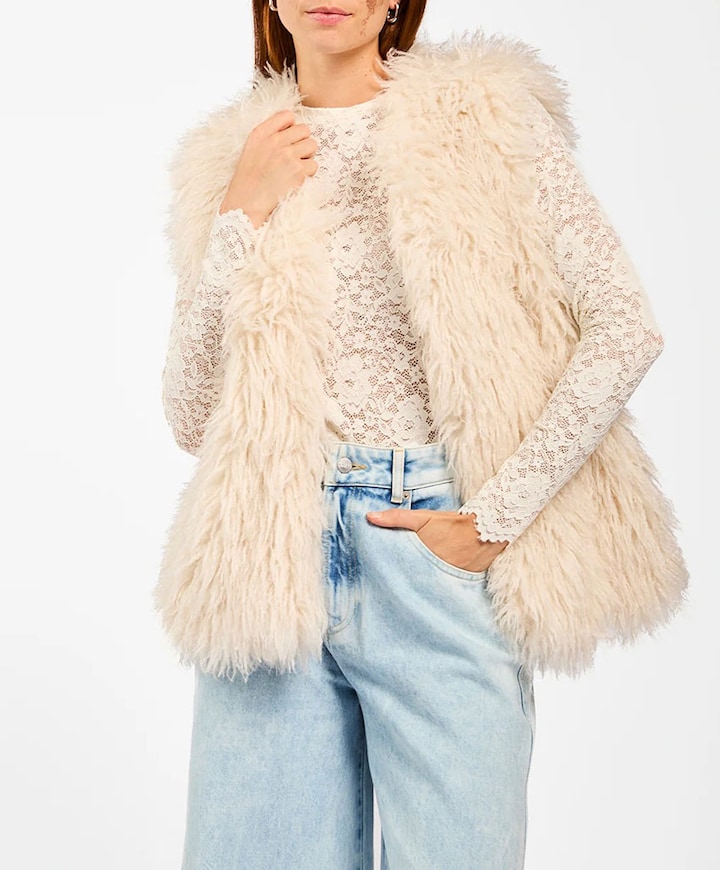 Dames gilet ecru