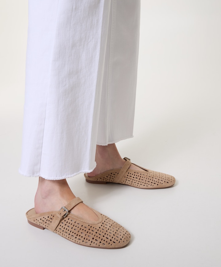 dames clogs beige