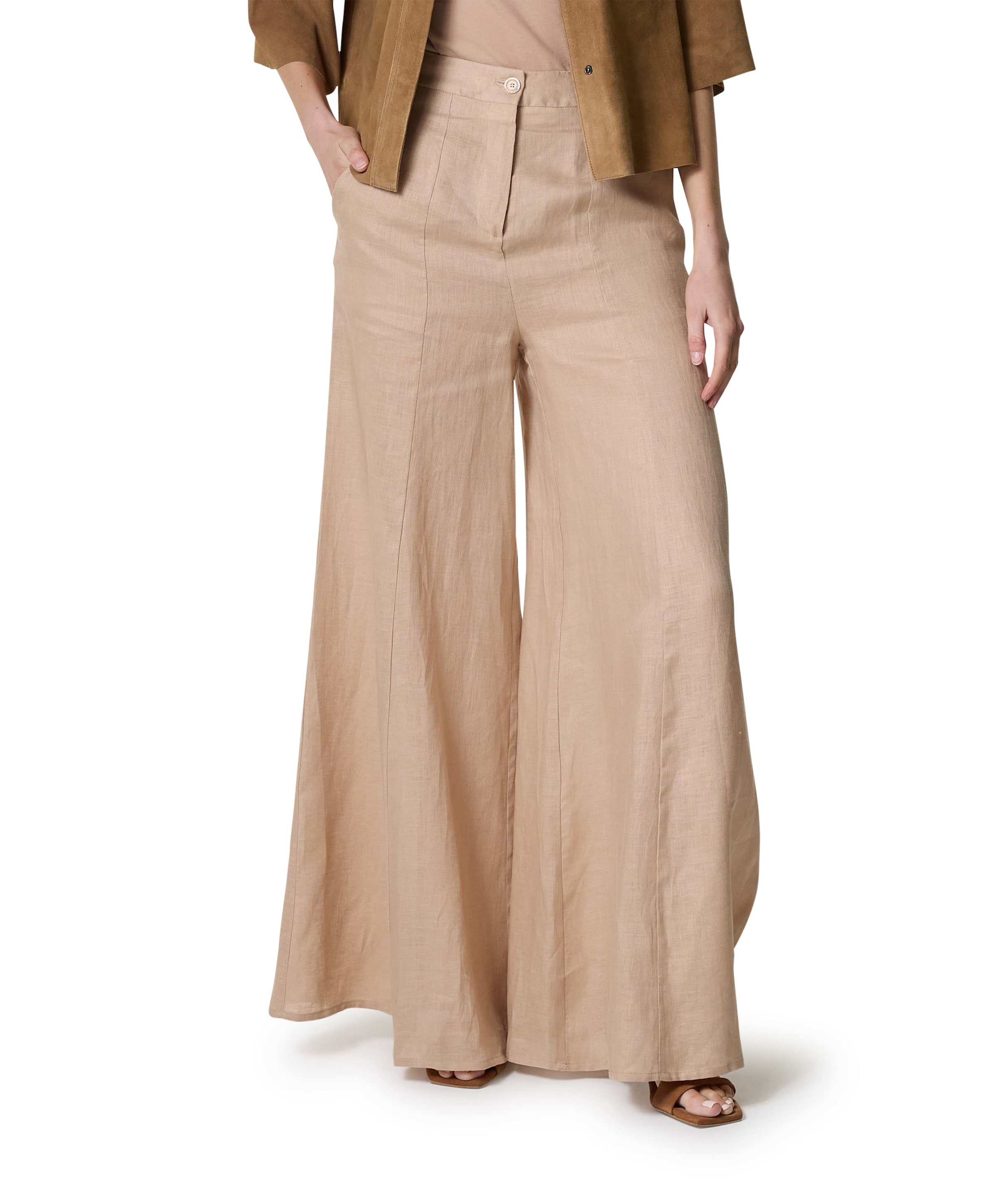 dames pantalon beige