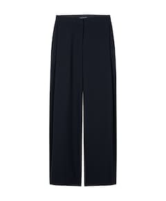 Wideleg mit Bundfalten dames broek blauw