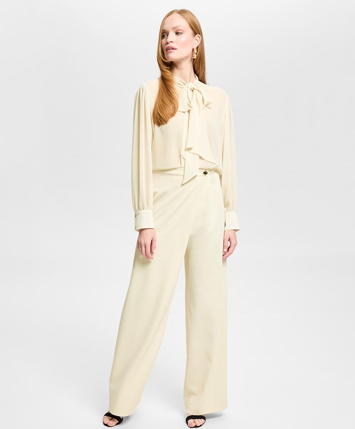 Dames blouse beige