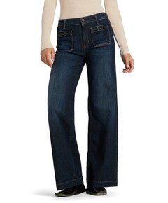 Ada patched pocket dames jeans blauw