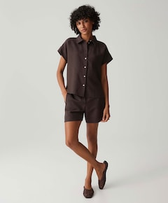 Dames blouse bruin