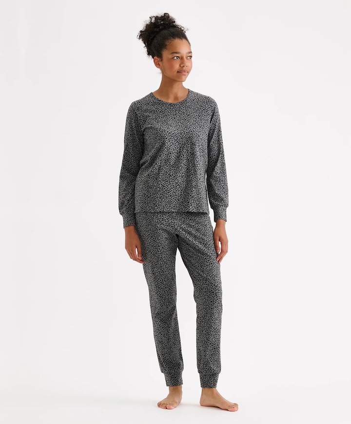 Dames pyjamaset grijs