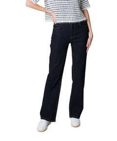 Wide leg dames jeans blauw