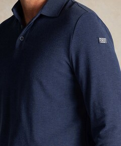 Heren polo blauw