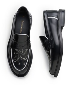 Gowtu Studs dames loafers zwart