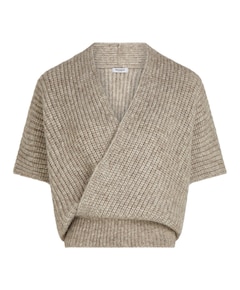 Dames vest bruin