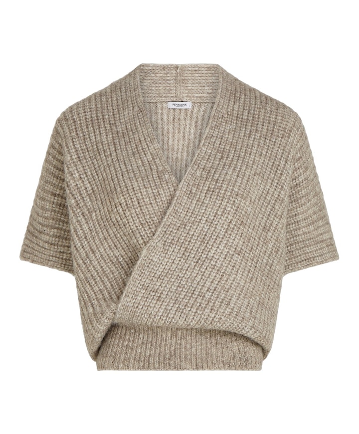 Dames vest bruin