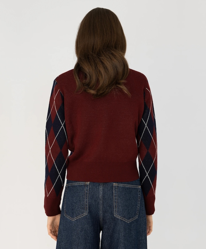 Dames trui bordeaux