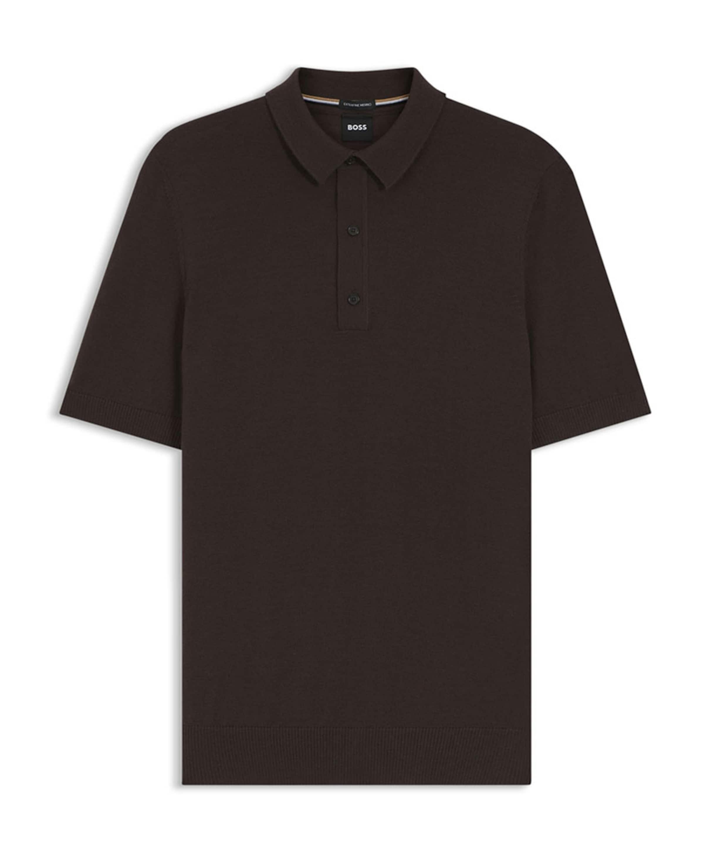 Heren polo bruin