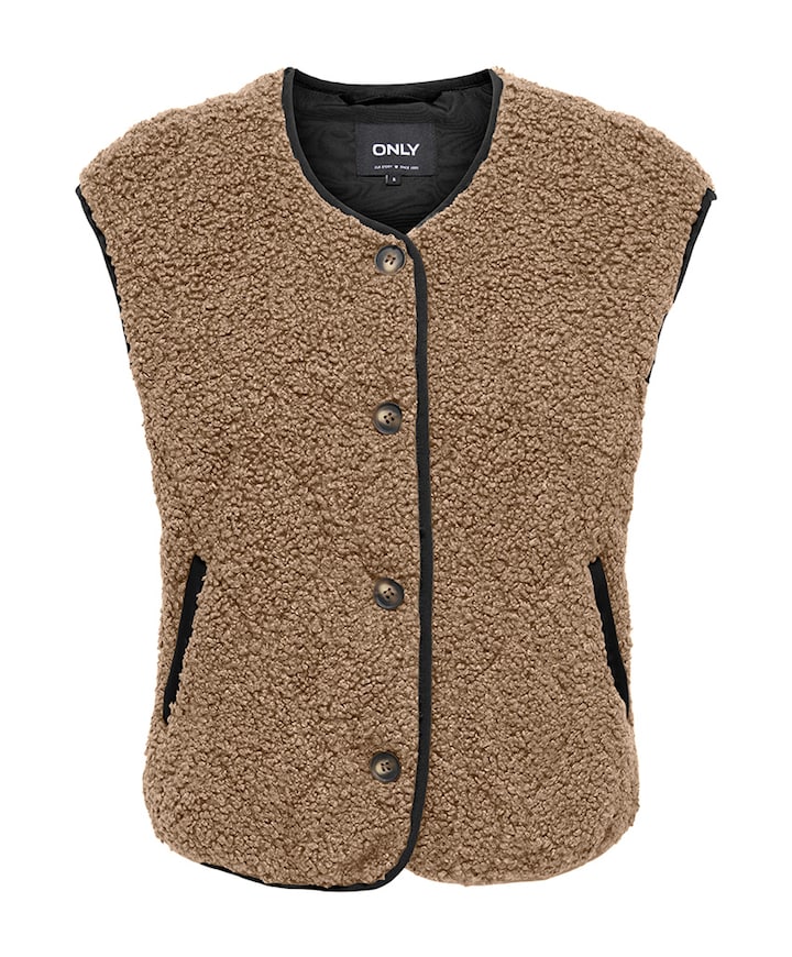 Dames gilet bruin