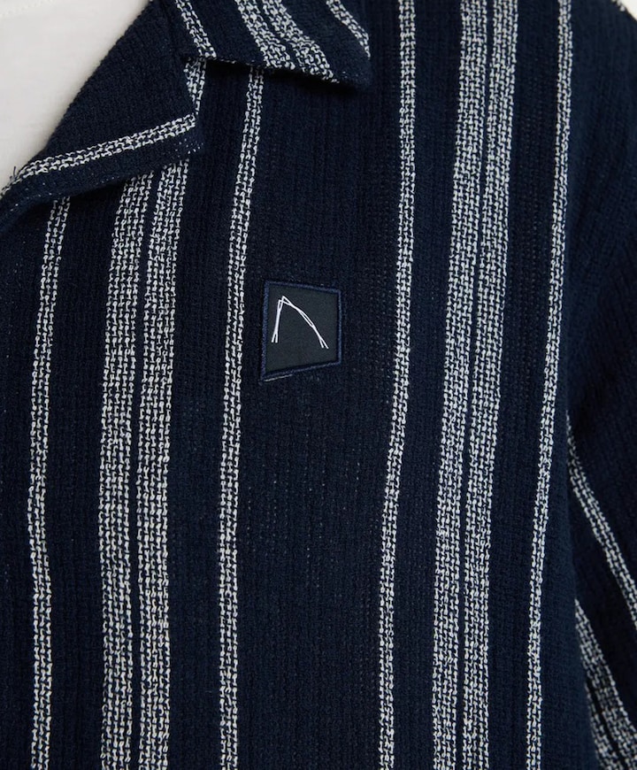 Heren overshirt blauw