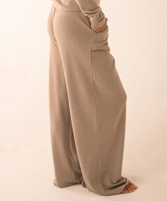 Dames pyjamabroek beige
