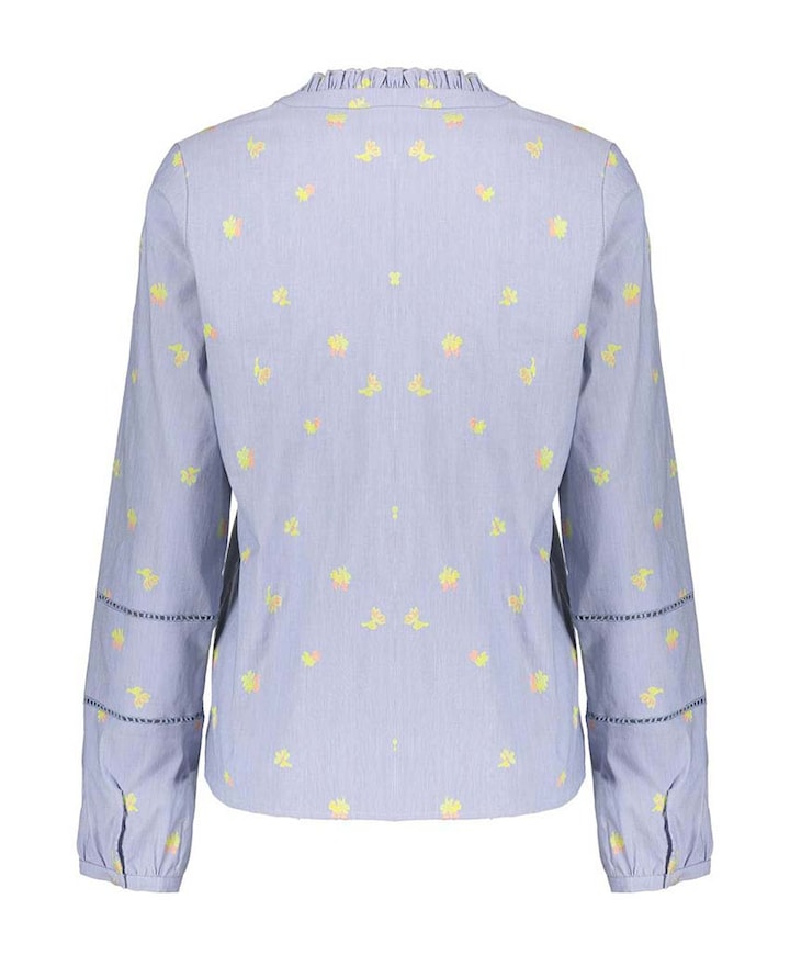 Dames blouse blauw