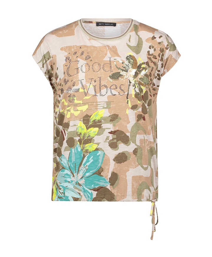 Dames T-shirt beige