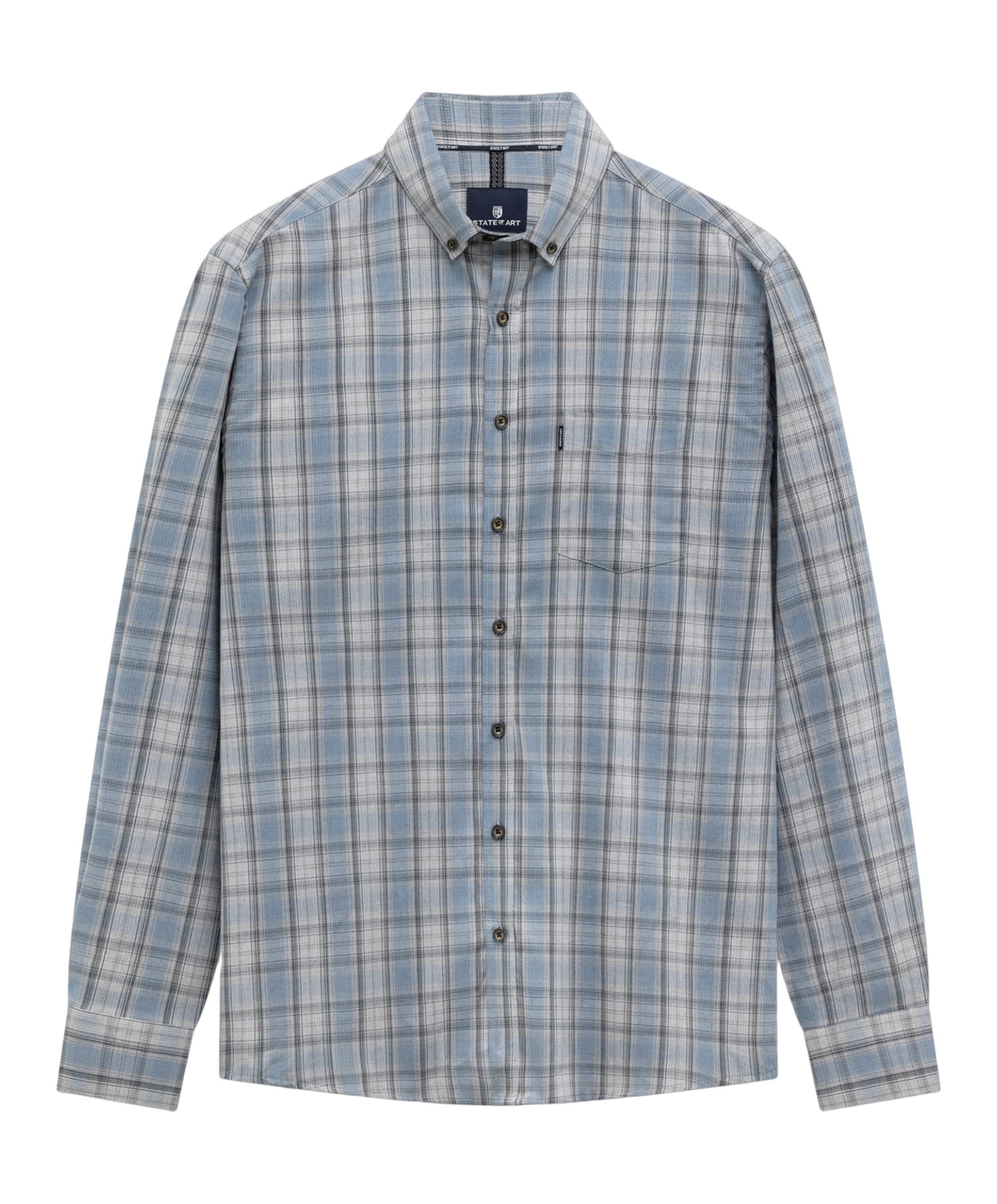 Heren overshirt blauw
